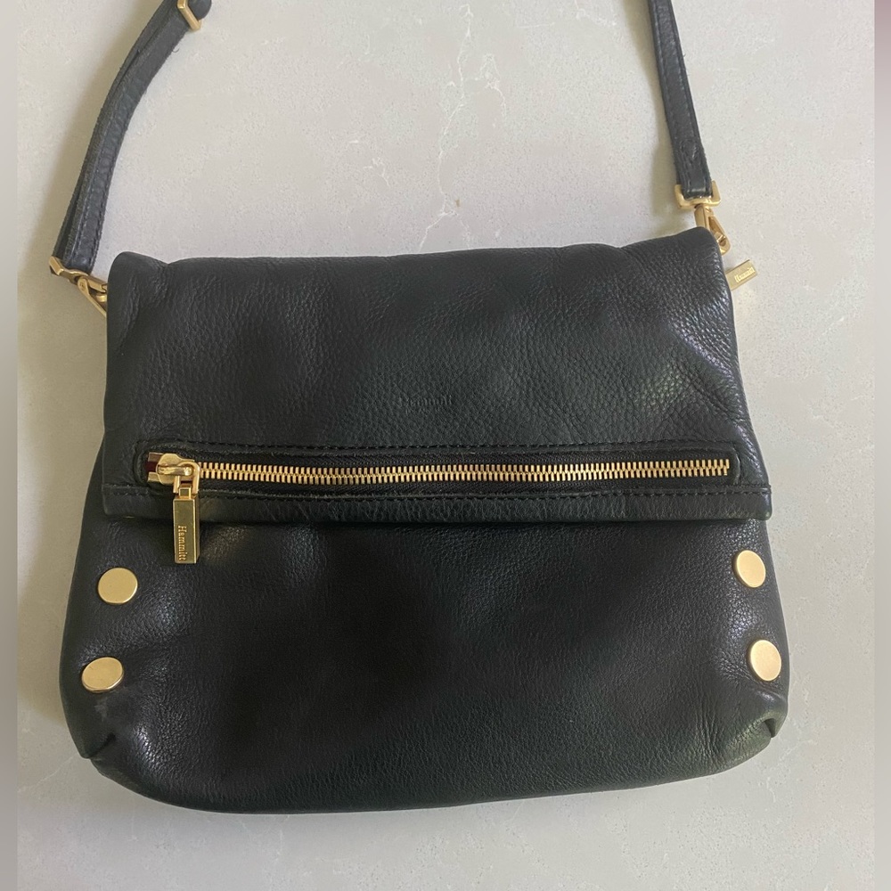 Black/brushed gold Hammitt crossbody bag!